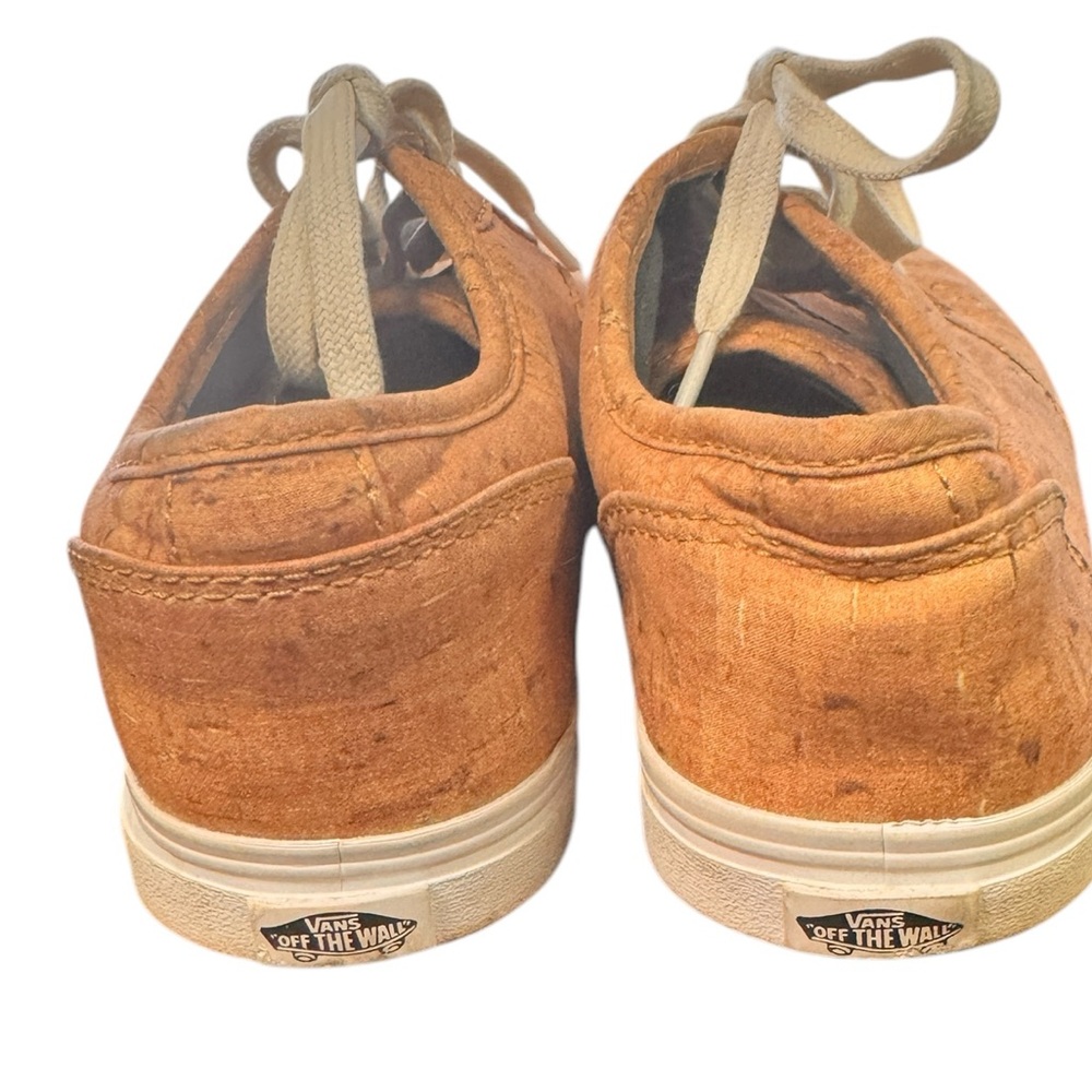 Vans UltraRange Cork Sneakers Women's 6.5 Eco Vegan Low Top Lace-Up Shoes in EUC - Picture 5 of 10